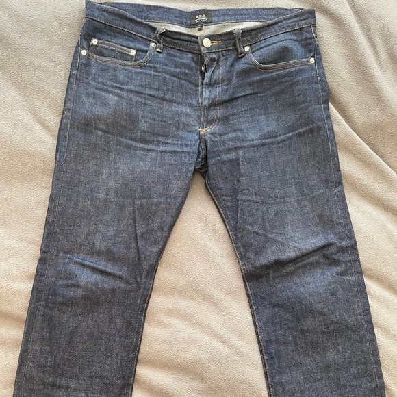 APC New Standard Raw Denim Jeans Size 34